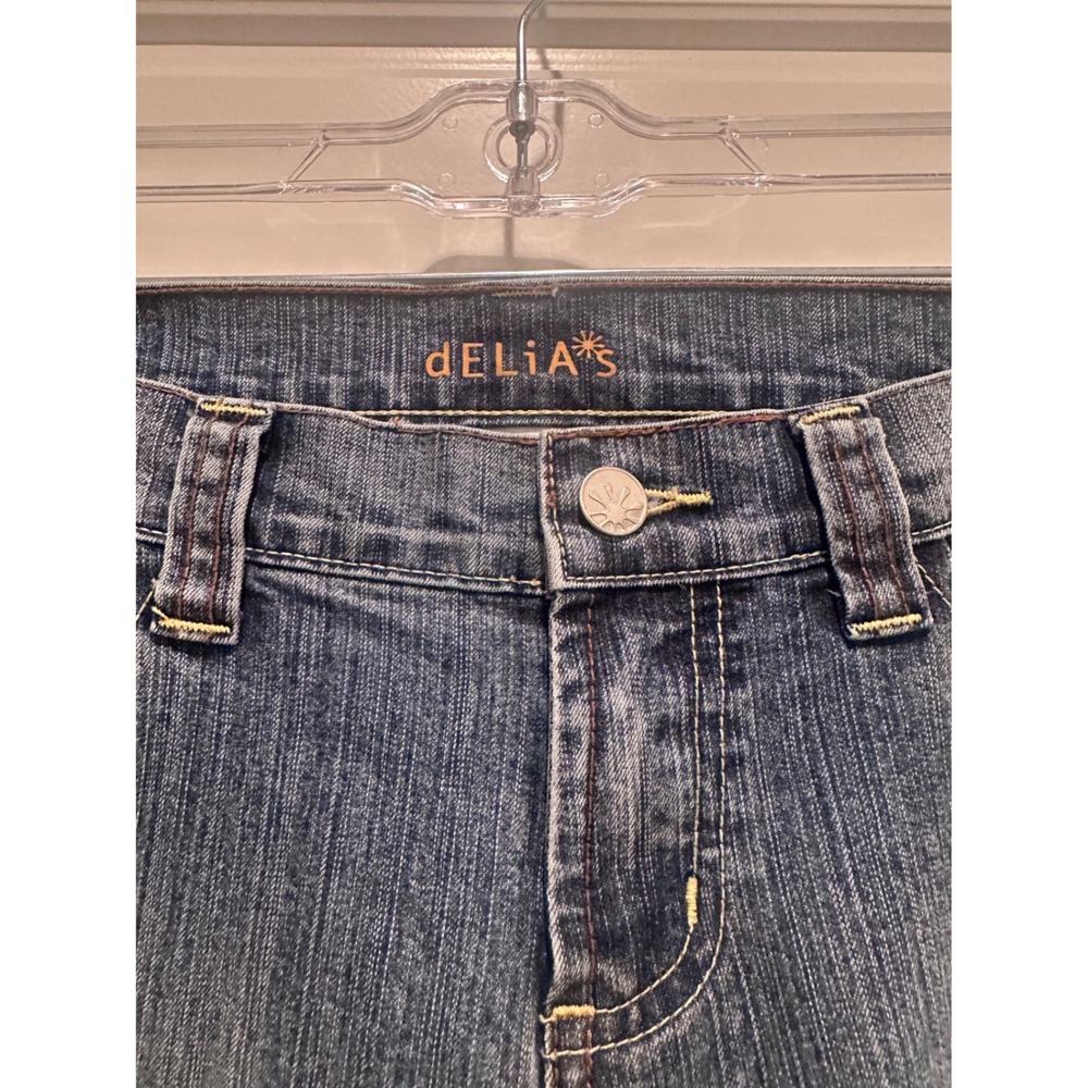 Delia's Y2K‎ Low Rise Flare Jeans Size 5/6 29 Waist - Picture 4 of 4